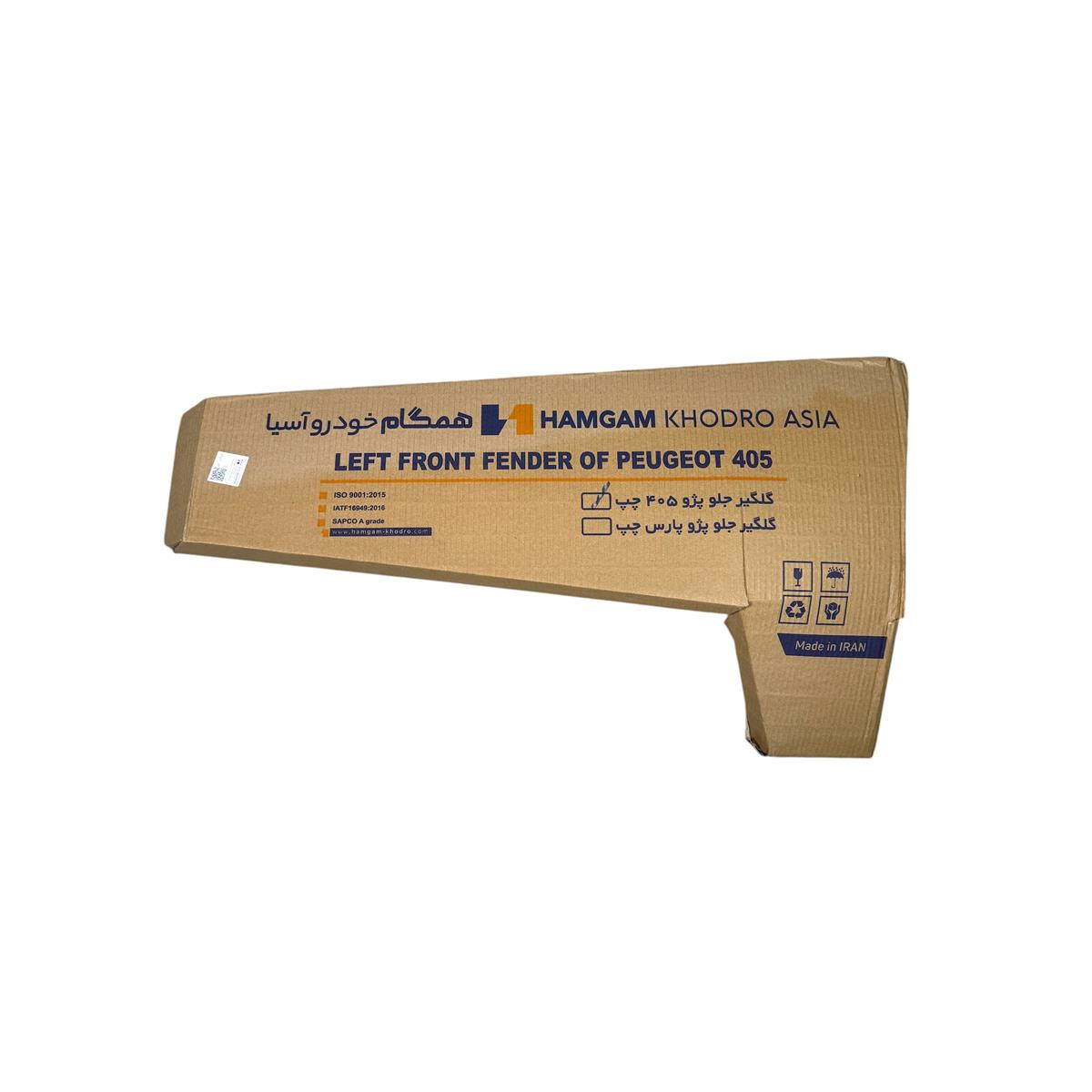 کارتن اختصاصی گلگیر جلو چپ پژو 405 همگام