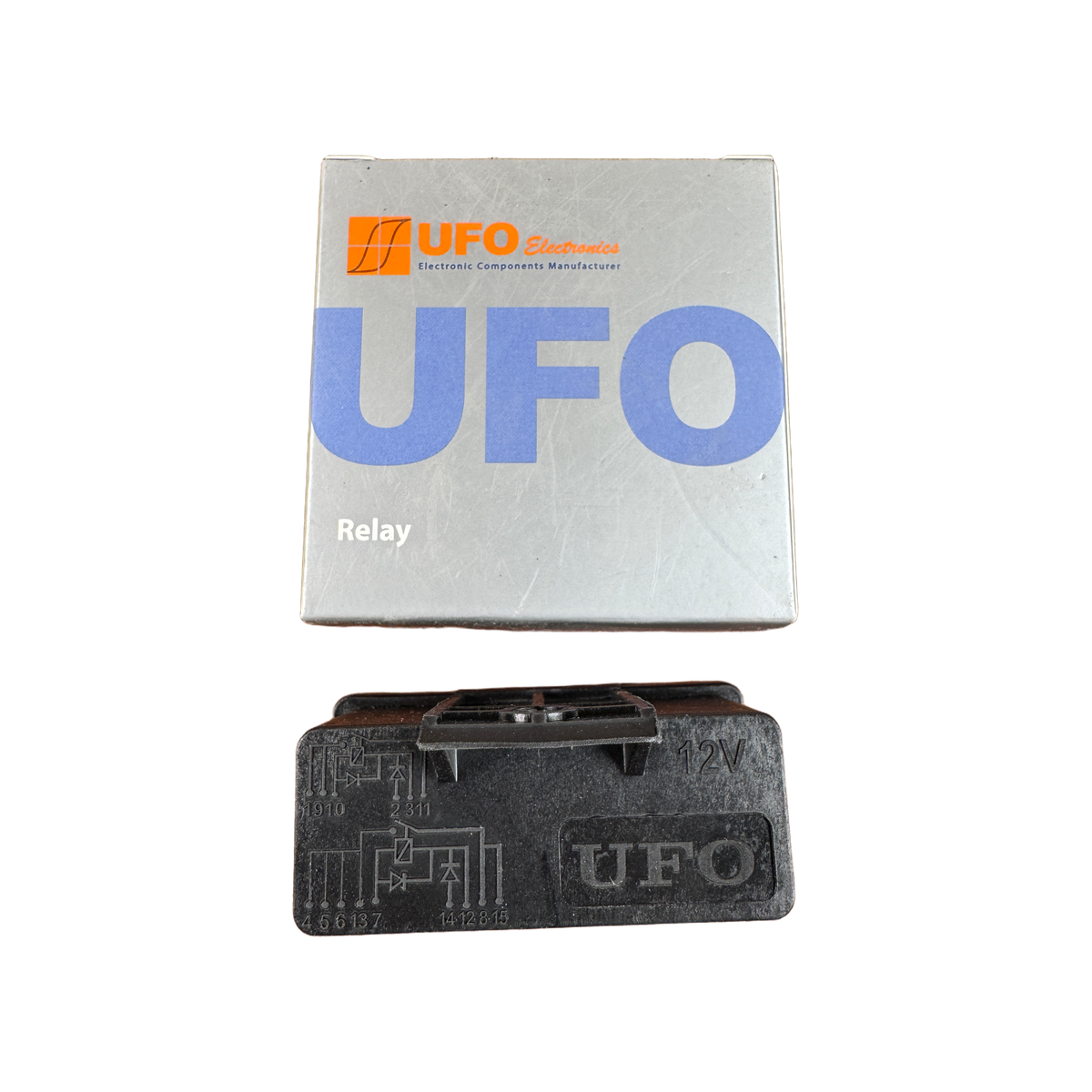 رله دوبل 12 ولت همراه جعبه UFO